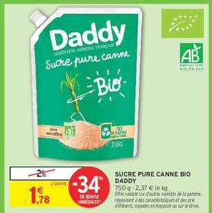 SUCRE PURE CANNE BIO DADDY