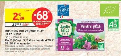 INFUSION BIO VENTRE PLAT JARDIN BIO
