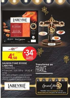 SAUMON FUMÉ ÉCOSSE LABEYRIE