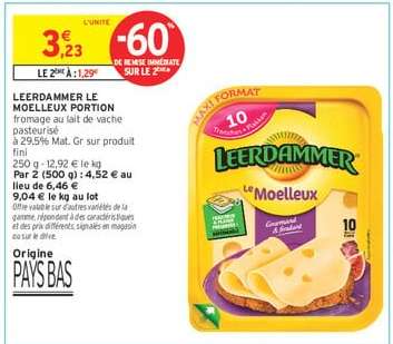 LEERDAMMER  LE MOELLEUX PORTION