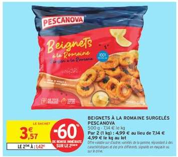 BEIGNETS À LA ROMAINE SURGELÉS PESCANOVA