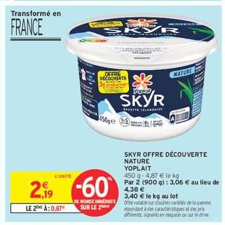 SKYR OFFRE DÉCOUVERTE NATURE YOPLAIT