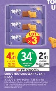 CHOCO MOO CHOCOLAT AU LAIT MILKA