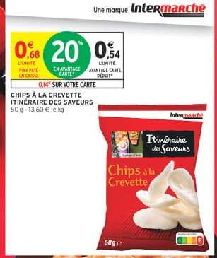 CHIPS À LA CREVETTE ITINÉRAIRE DES SAVEURS