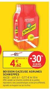 BOISSON GAZEUSE AGRUMES SCHWEPPES