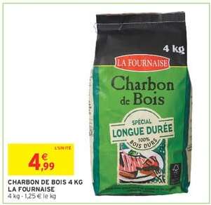 CHARBON DE BOIS 4 KG LA FOURNAISE