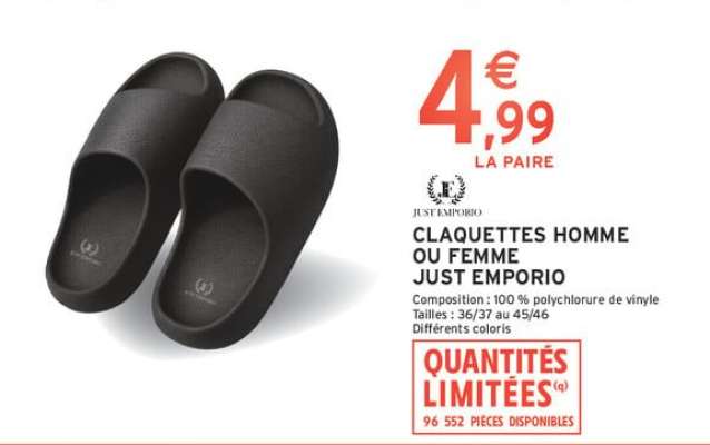 CLAQUETTES HOMME OU FEMME JUST EMPORIO