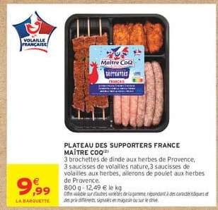 PLATEAU DES SUPPORTERS FRANCE MAÎTRE COQ