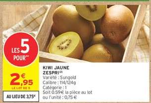 KIWI JAUNE ZESPRI
