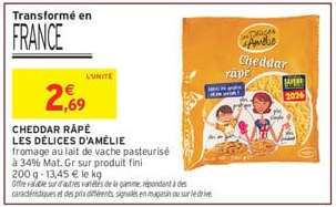 Cheddar Râpé Les Delices d'Amelie