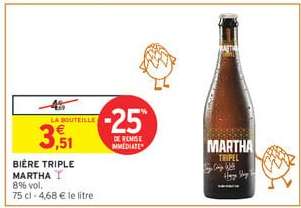 Bière triple MARTHA