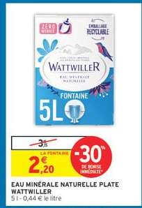 Eau Minérale Naturelle Plate Wattwiller