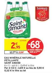 Eau Minérale Naturelle Pétillante 'Saint Amand'
