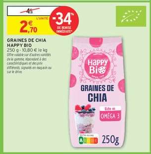 GRAINES DE CHIA HAPPY BIO