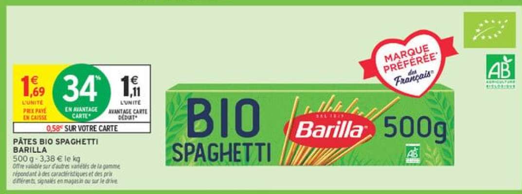 PÂTES BIO SPAGHETTI BARILLA