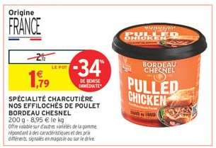 BORDEAU CHESNEL PULLED CHICKEN