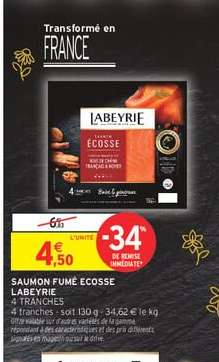 SAUMON FUMÉ ÉCOSSE LABEYRIE