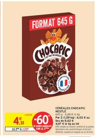 Céréales Chocapic Nestle
