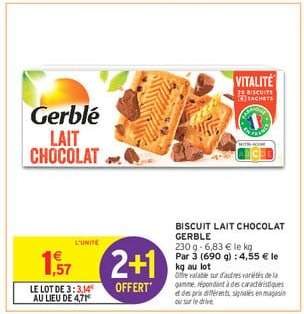 BISCUIT LAIT CHOCOLAT GERBLE