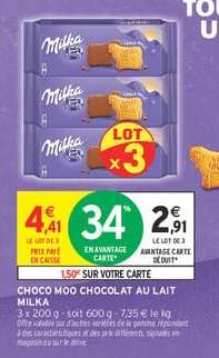 CHOCO MOO CHOCOLAT AU LAIT MILKA