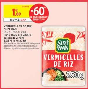 VERMICELLES DE RIZ SUZI WAN