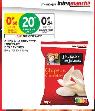 CHIPS À LA CREVETTE ITINÉRAIRE DES SAVEURS