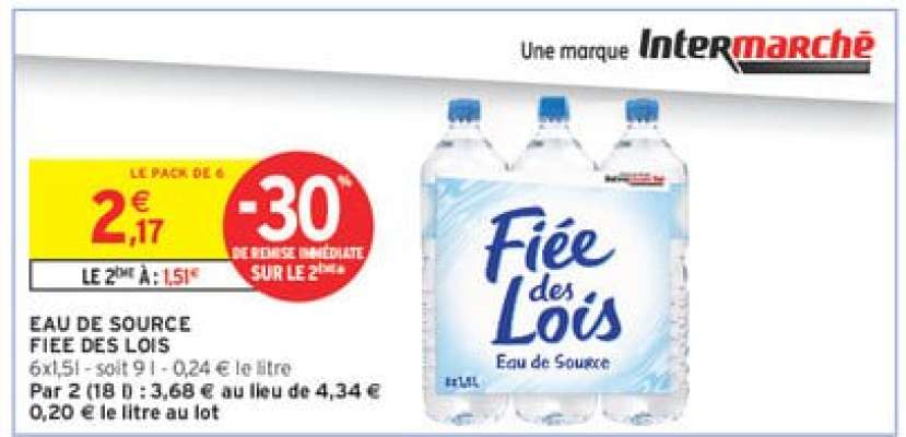 EAU DE SOURCE FIEE DES LOIS