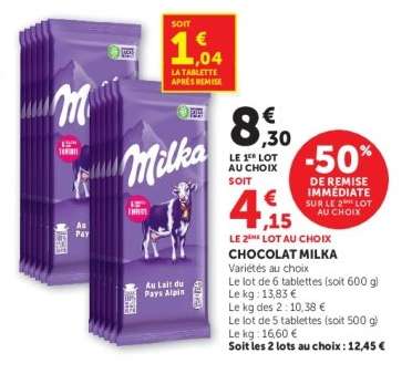 CHOCOLAT MILKA