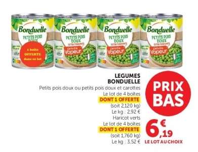 LÉGUMES "BONDUELLE"