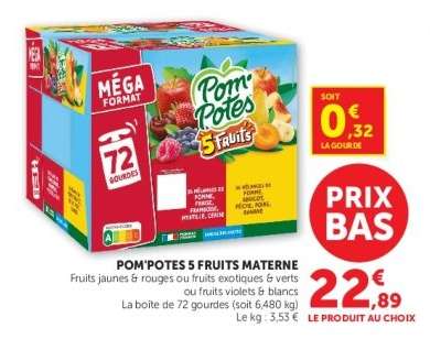 POM'POTES 5 FRUITS MATERNE