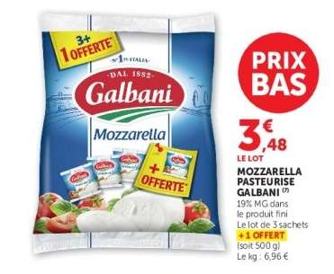 Mozzarella Pasteurisée Galbani