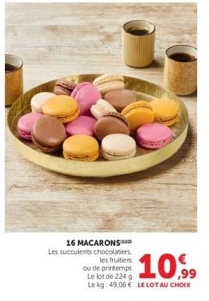16 Macarons