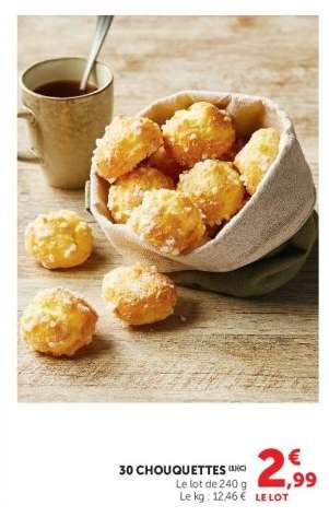 30 chouquettes