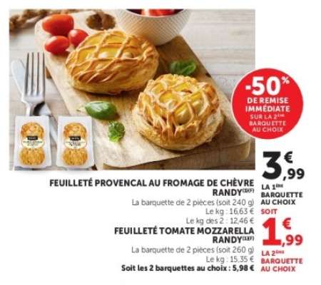 FEUILLETÉ PROVENCAL AU FROMAGE DE CHÈVRE