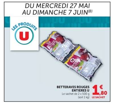 Betteraves Rouges Entières U