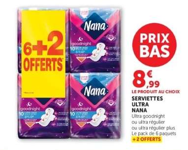 Serviettes Ultra NANA