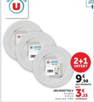 100 Assiettes U