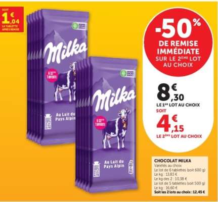 CHOCOLAT MILKA