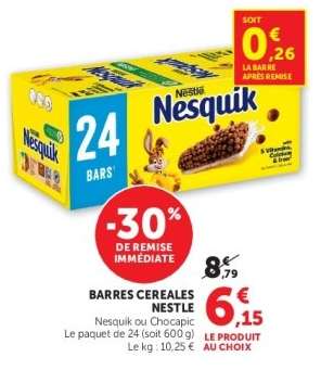 BARRES CEREALES NESTLE