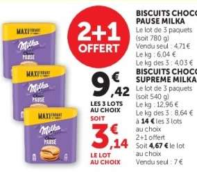 Biscuits Choco Pause Milka
