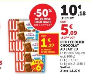 Petit Écolier Chocolat Au Lait Lu