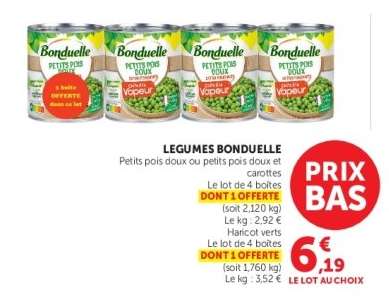 LÉGUMES "BONDUELLE"