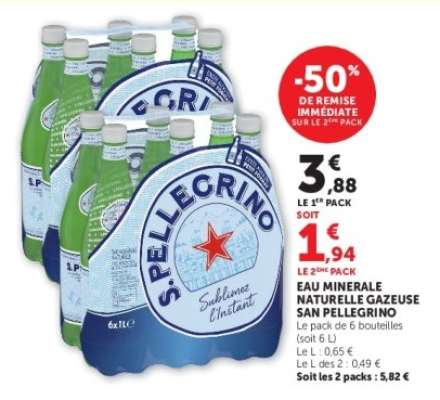 Eau Minérale Naturelle Gazeuse 'San Pellegrino'