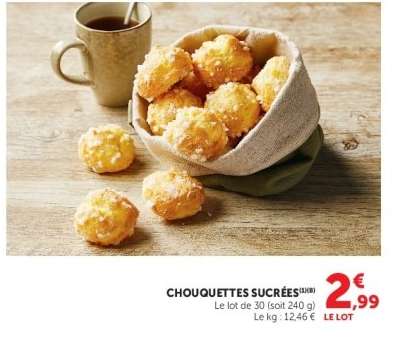 CHOUQUETTES SUCRÉES