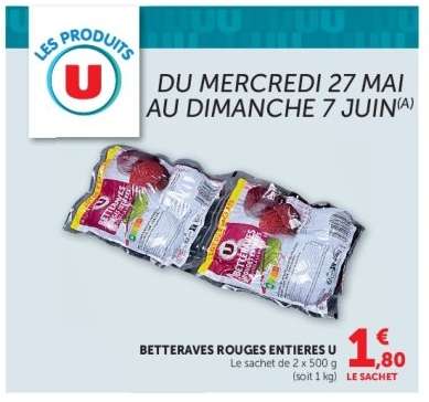 Betteraves Rouges Entières U