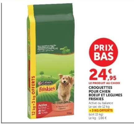 CROQUETTES POUR CHIEN BOEUF ET LEGUMES FRISKIES