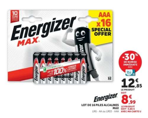 Energizer Max AAA x16