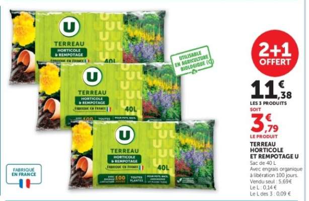 TERREAU HORTICOLE ET REMPOTAGE U