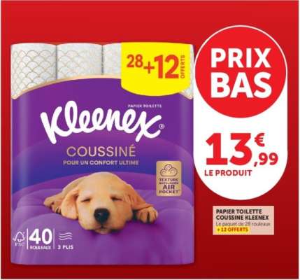 Papier Toilette Coussiné Kleenex