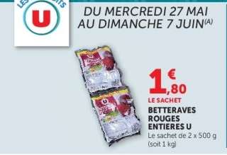 Betteraves Rouges Entières U